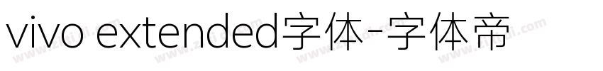 vivo extended字体字体转换